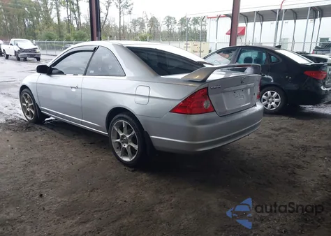 2002 Honda Civic Ex из США, поврежденный, VIN 1HGEM22922L050709